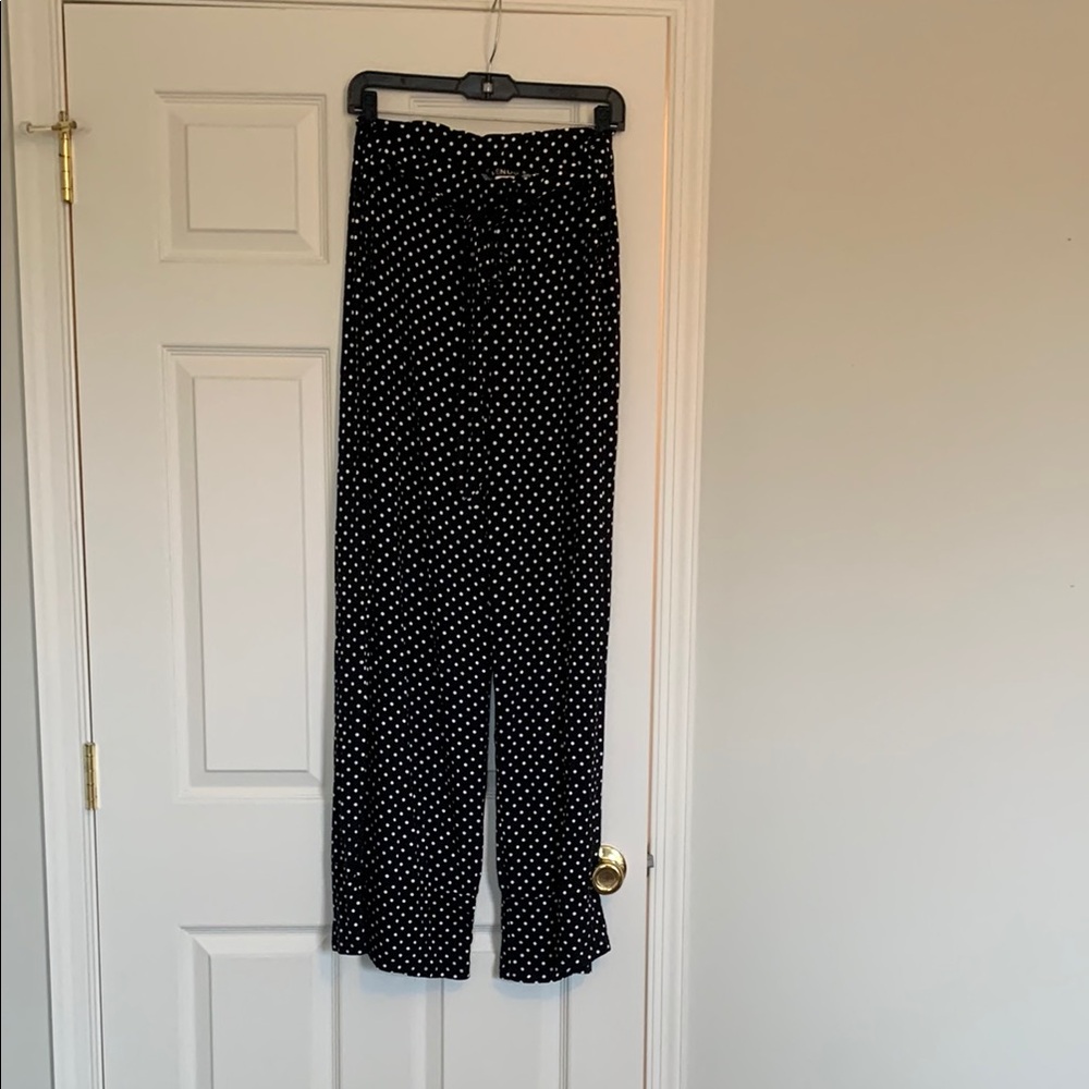 Black and White Polka Dot Pants